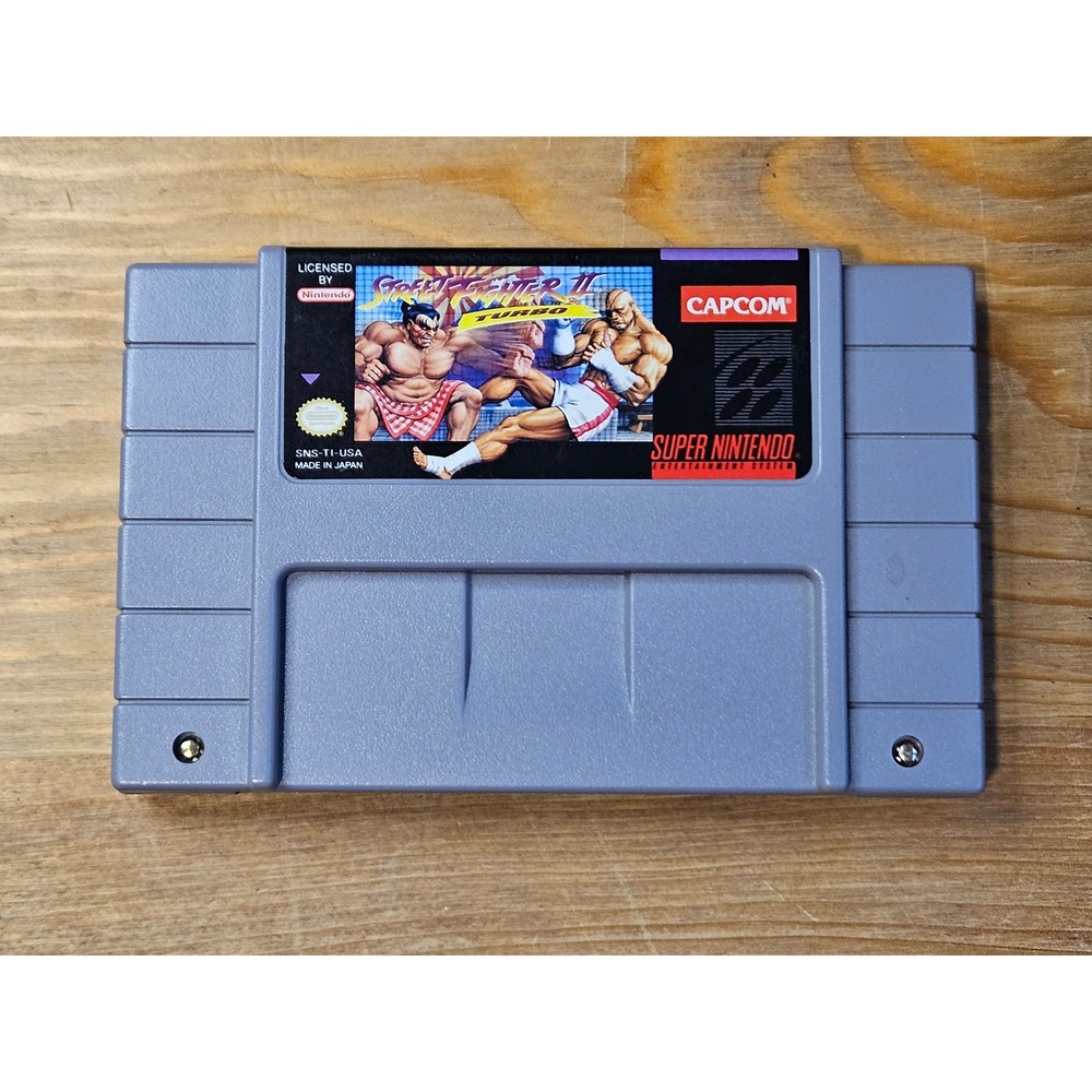Street Fighter II Turbo Super Nintendo SNES Capcom Game Cartridge SNS-TI-USA